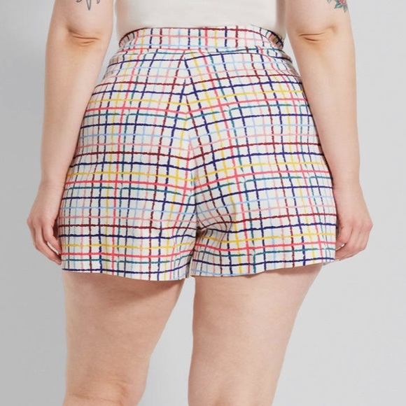 Modcloth Multicolor Plaid High Waist Set - Picture 4 of 5